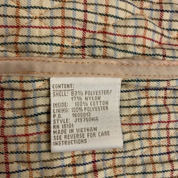 Jones New York Quilted Jacket Snap Buttons Sz Med - Picture 5 of 7